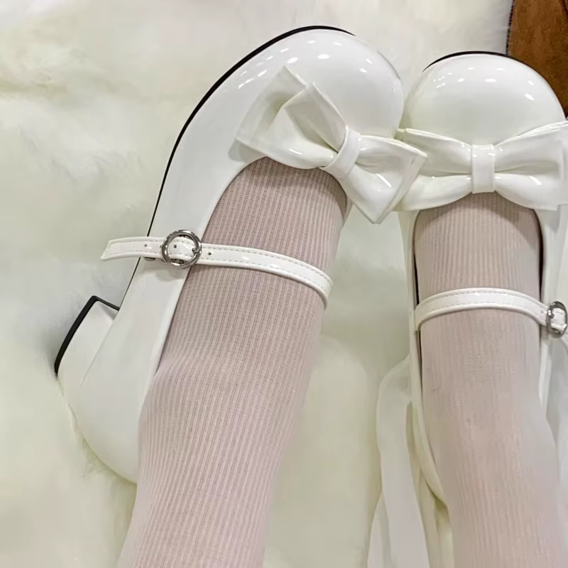 Femmes Lolita chaussures bout rond