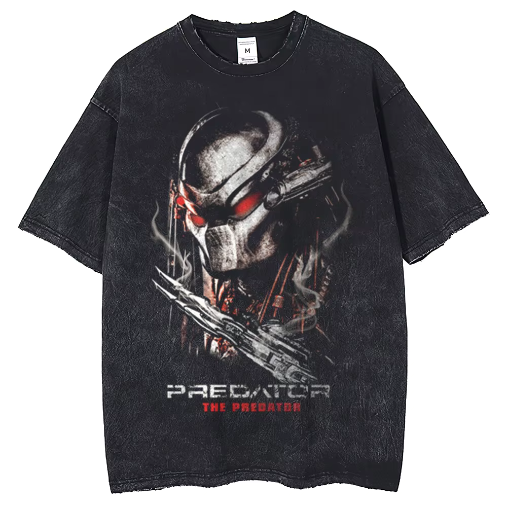 T-shirt rétro à col rond pour homme