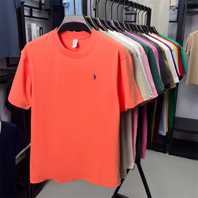 100% coton hommes à manches courtes T-shirt marque de mode Paul Pony broderie été nouveau haut de gamme confortable