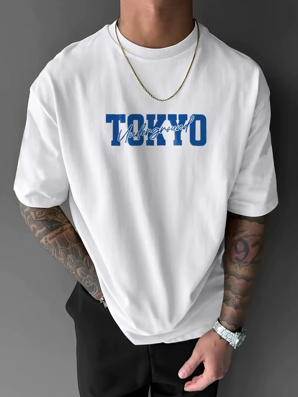 T-Shirt de dérive de voiture de course JDM pour hommes