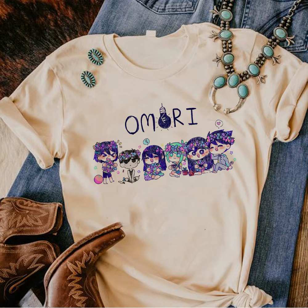 Omori Tee femmes été streetwear graphique t-shirt femme manga japonais vêtements drôles