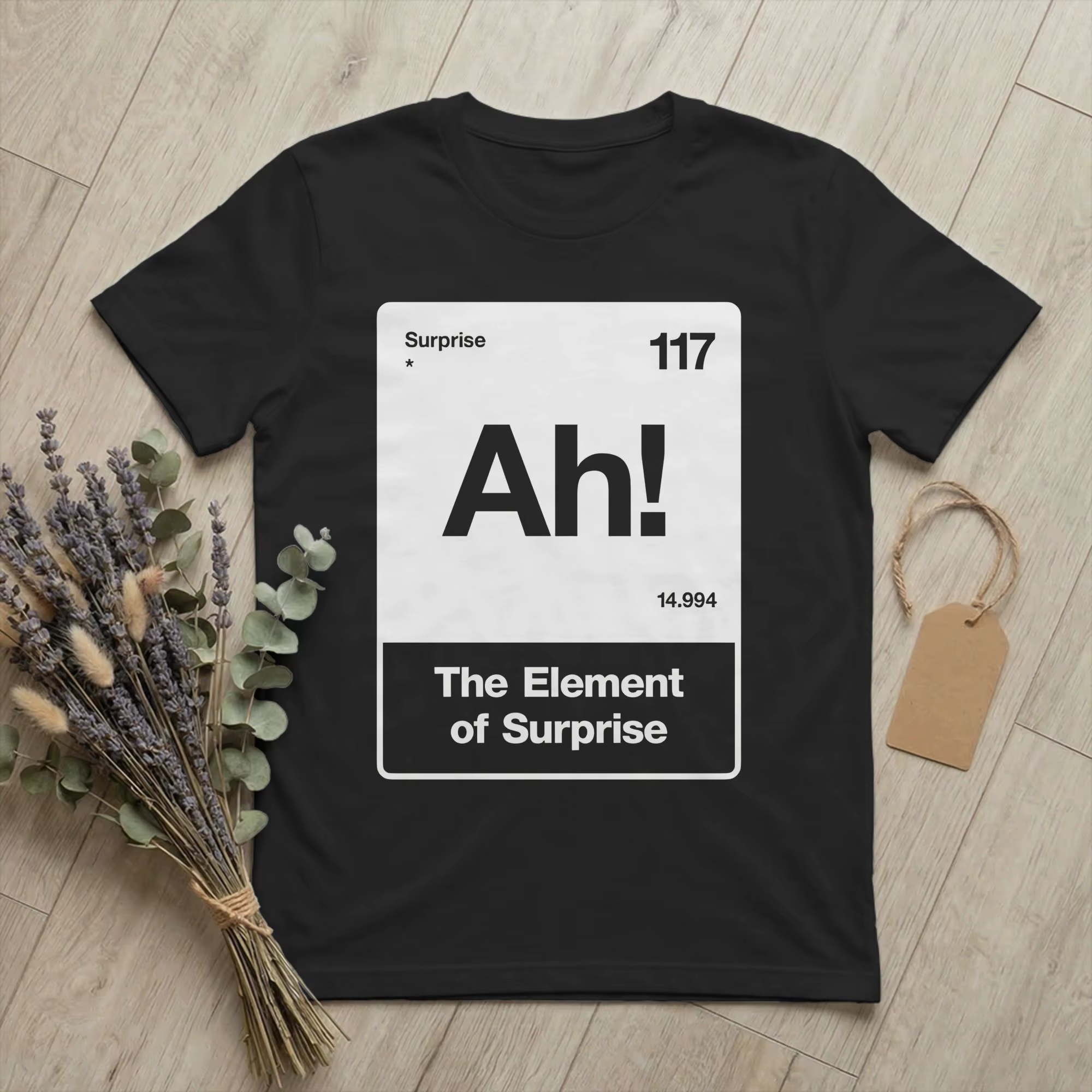Ah! T-shirt décontracté en coton à col rond et manches courtes pour hommes et femmes