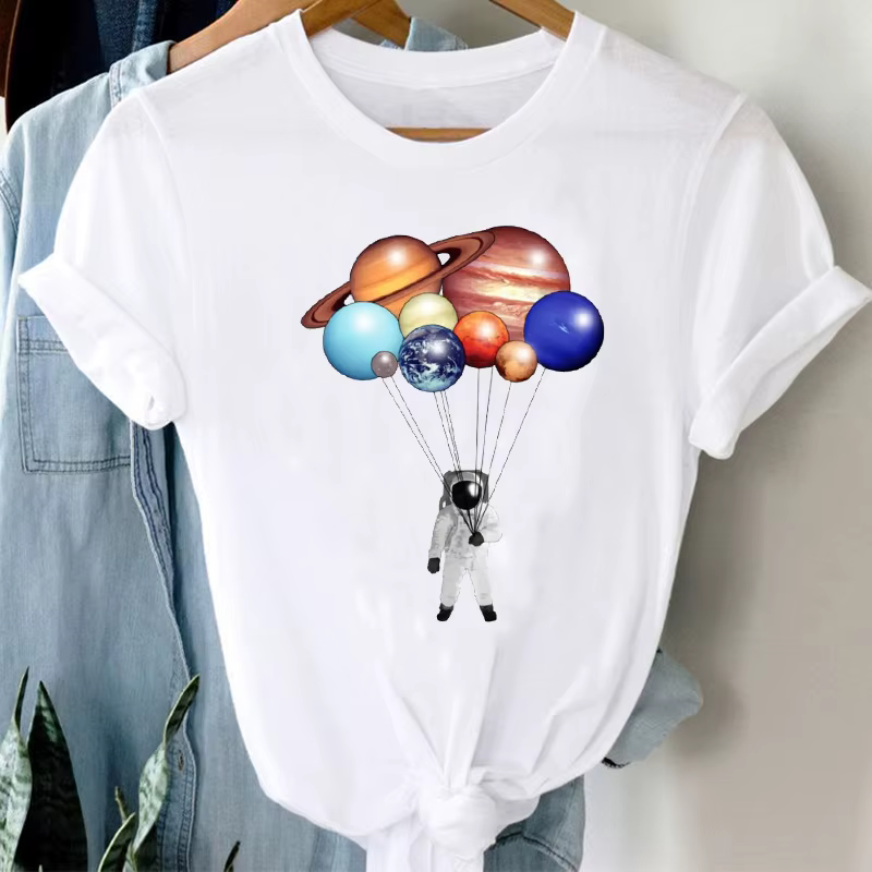 T-shirt étoile dorée couleur d'été mode or étoile à cinq branches Cool nouveau Style Style étranger veste courte femme Ins surdimensionné