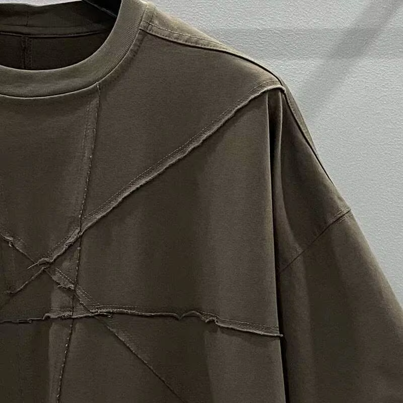 T-shirt en coton épissé pour homme