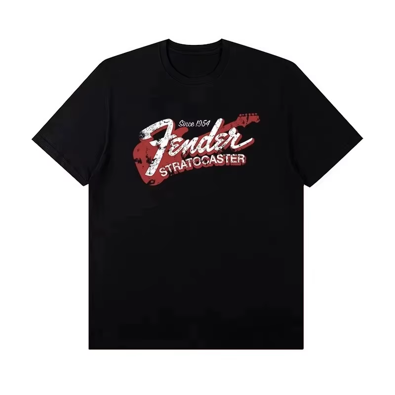 Fender EST 1946 T-shirt avec logo vintage pour hommes et femmes