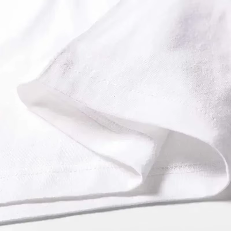 Polo à Manches Courtes et Col Rond en Coton pour Homme