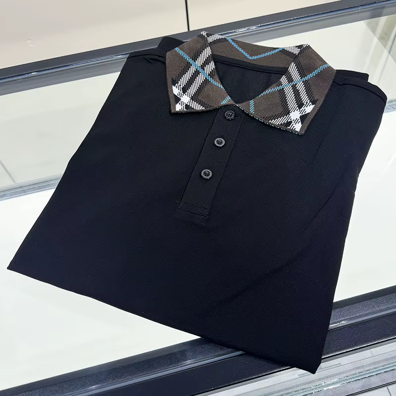 Polo tendance rétro à carreaux pour homme