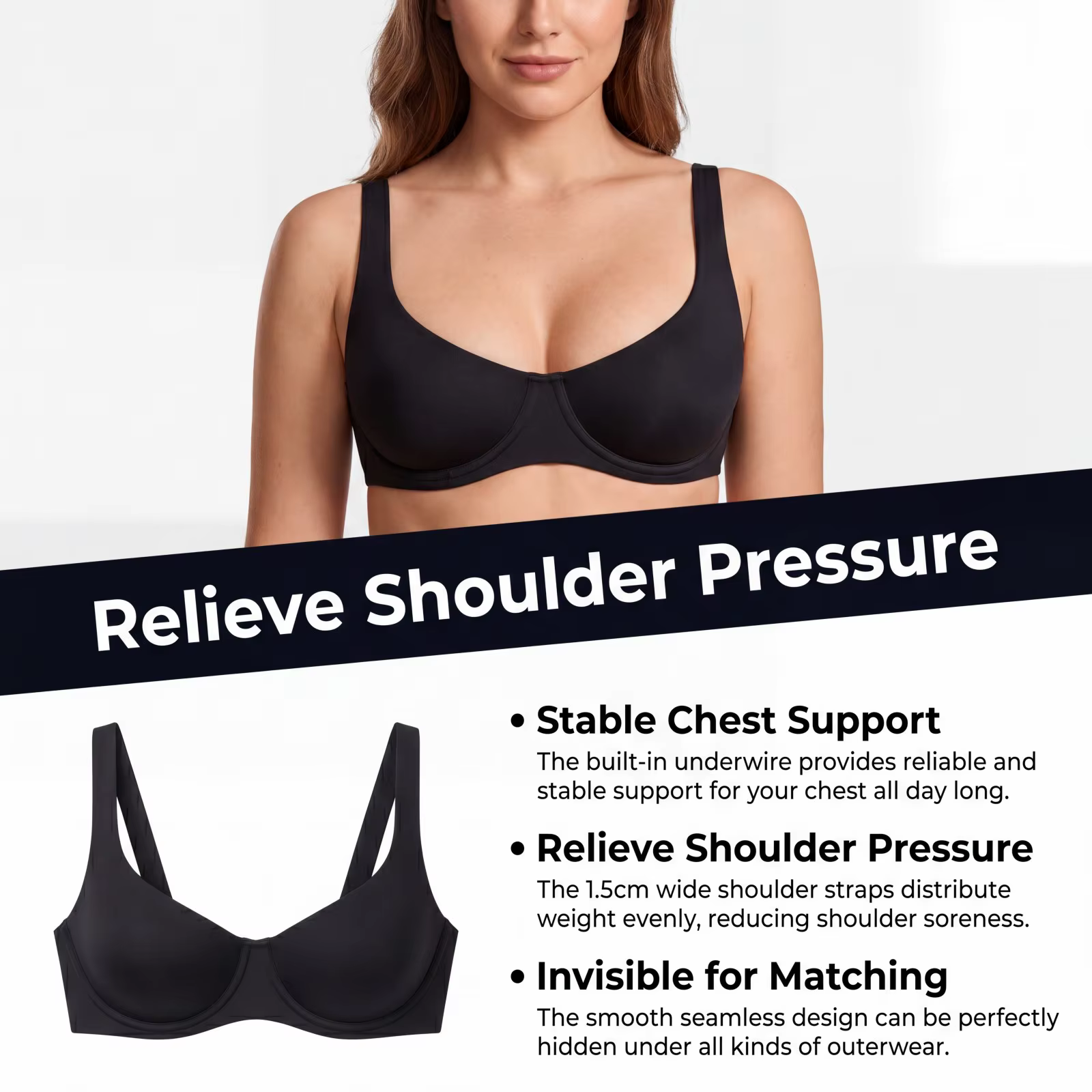 Soutien-gorge T-shirt pour femme