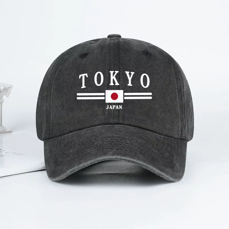Casquette de baseball imprimée « TOKYO JAPAN »