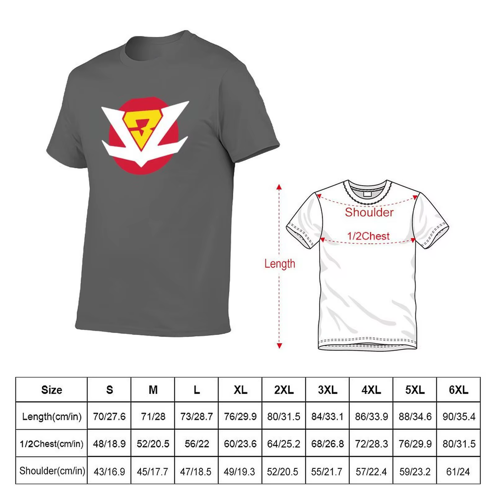 Daitarn 3 T-Shirt T-shirt de vacances pour l'extérieur