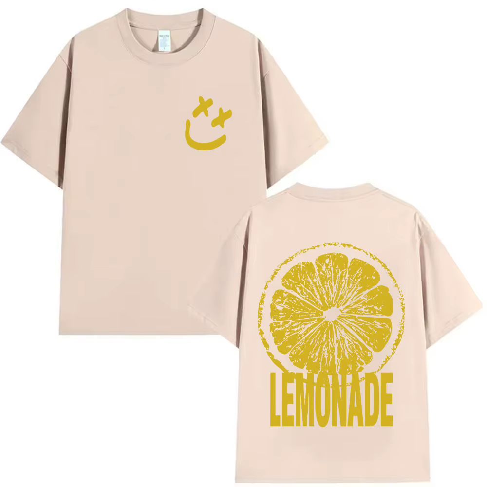 Louis Tomlinson limonade Tour 2025 impression T-shirt hommes femmes Harajuku mode Vintage T-shirts décontracté coton à