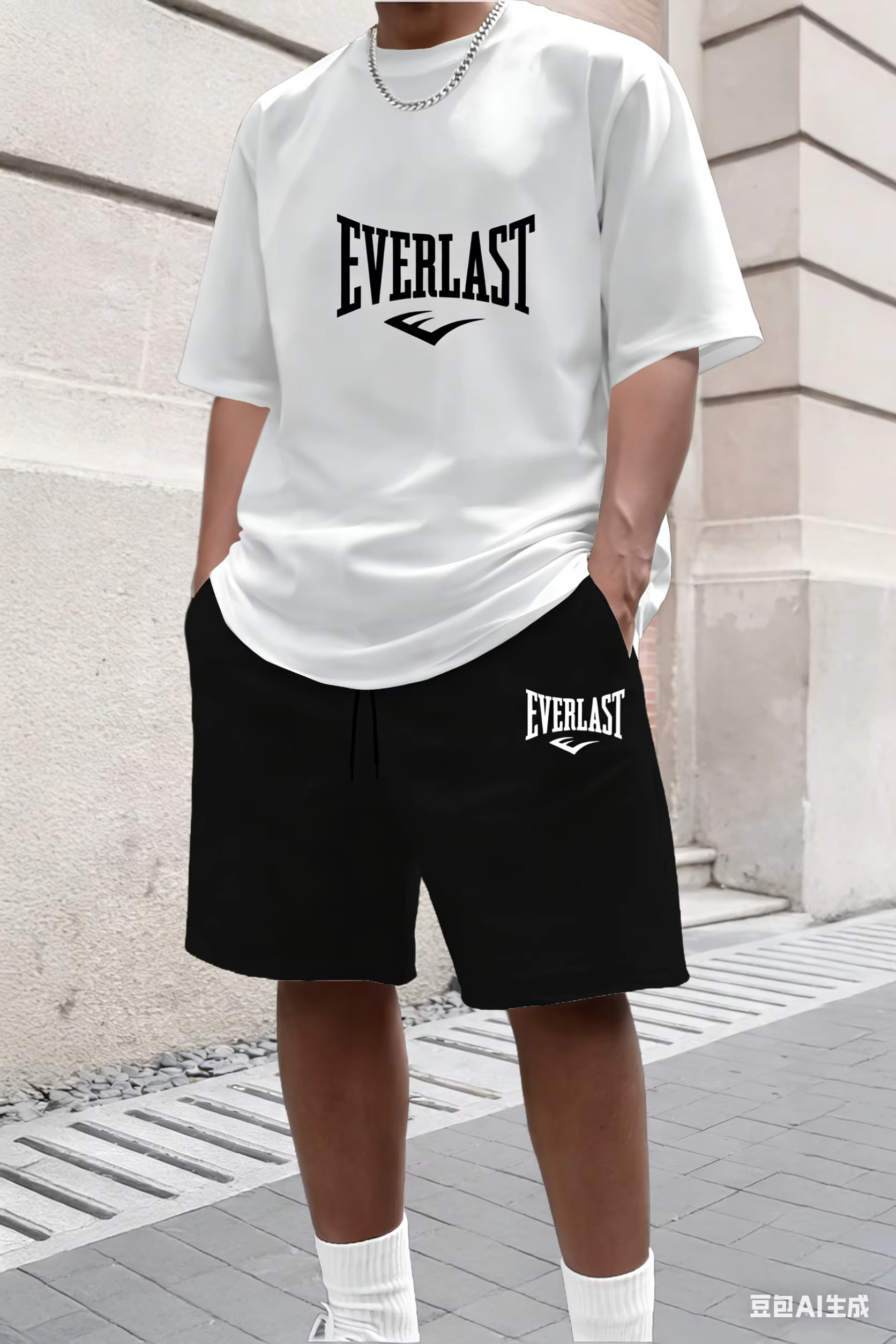 Ensemble t-shirt et short d'été pour homme