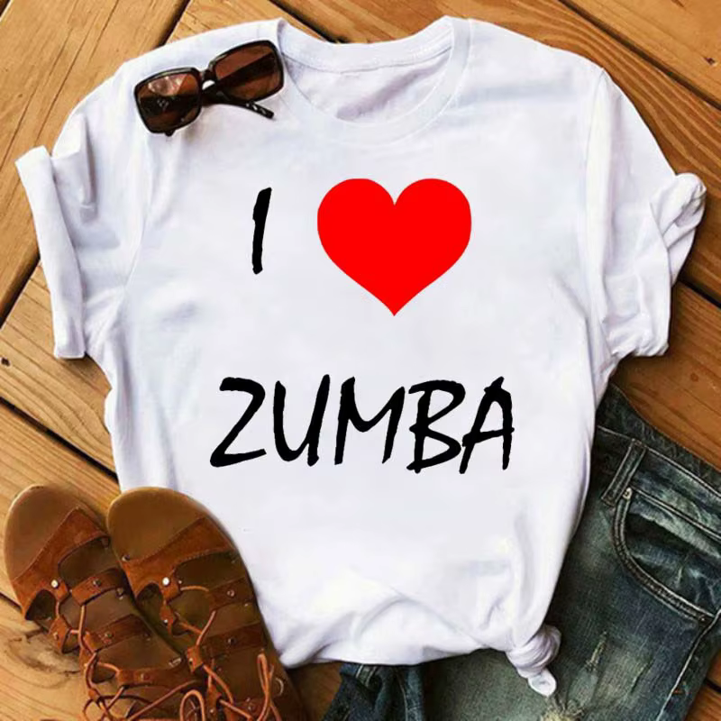 T-shirt imprimé Zumba pour femmes