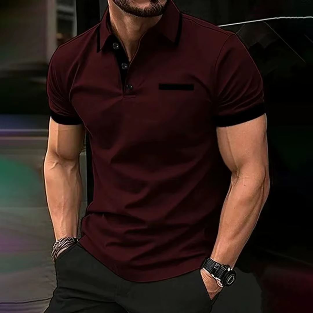 La nouvelle chemise POLO pour hommes d'été 2025 est un motif 3D décontracté