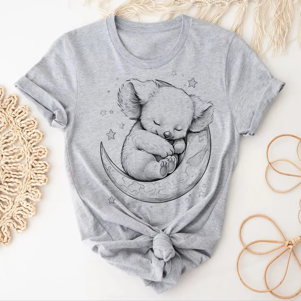 Koala t-shirt femmes été bande dessinée haut japonais femme