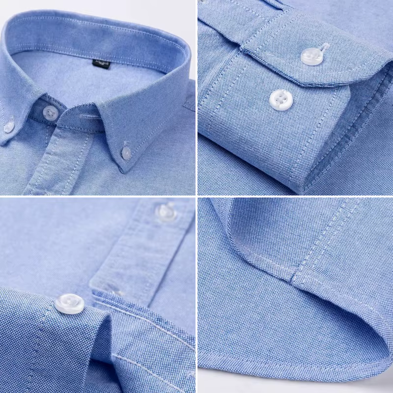 Chemise Oxford 100% coton pour hommes