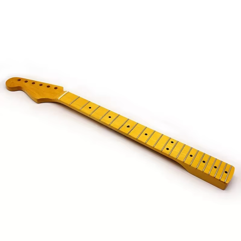 Manche de guitare électrique ST 6 cordes pour gaucher, 21/22 frettes, manche de guitare ST inversé en érable léger