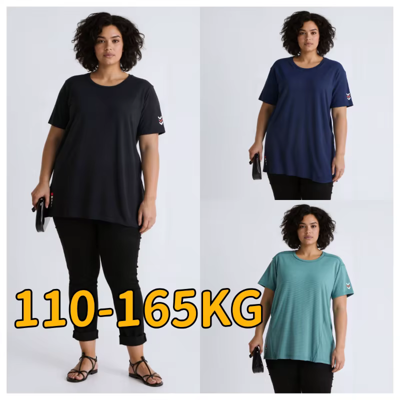 T-shirt de sport grande taille pour femmes 1XL-6XL