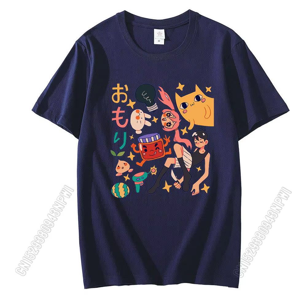Omori-T-shirt à manches courtes en coton et polyester