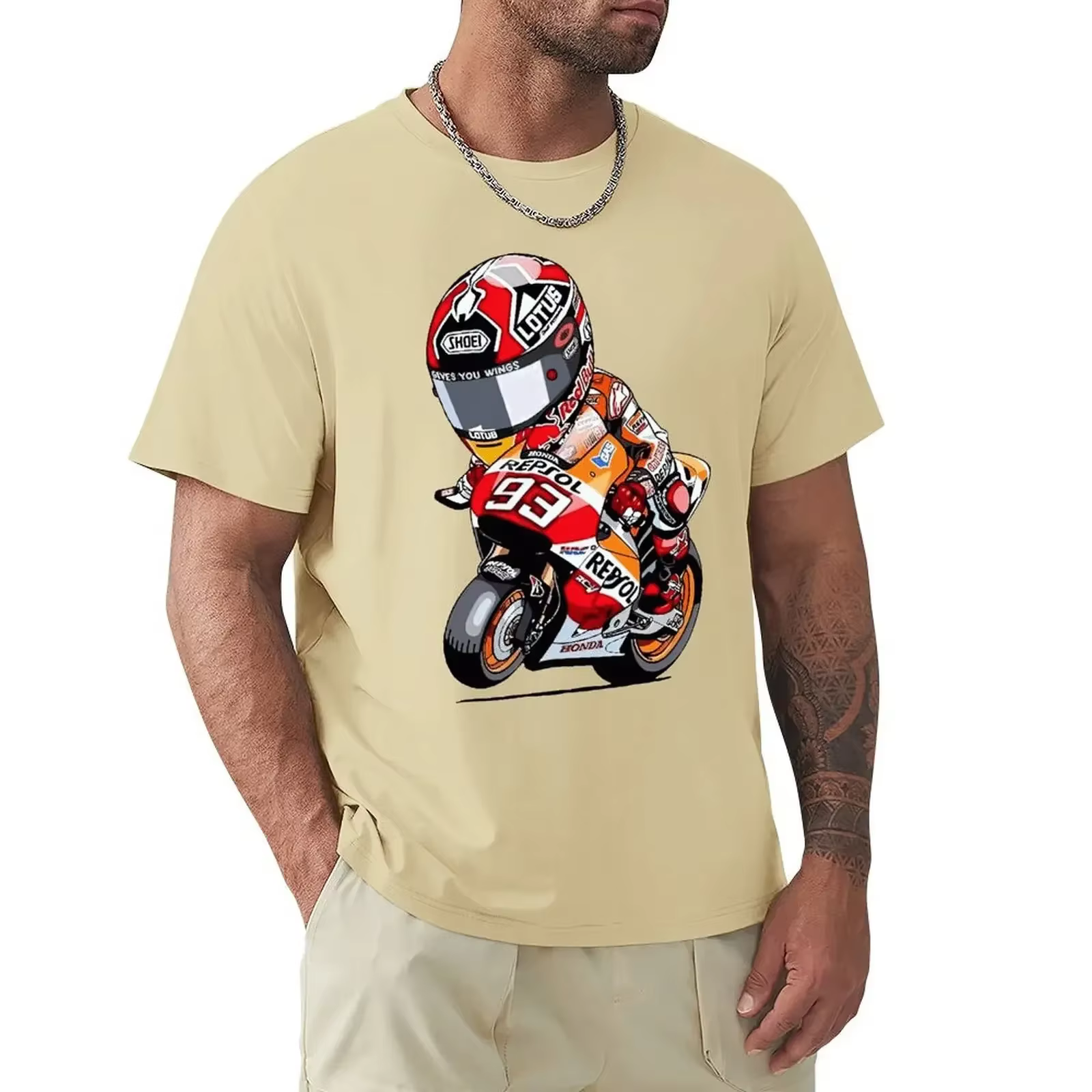 Marc Signature 93 Funny MOTO T-shirt Harajuku