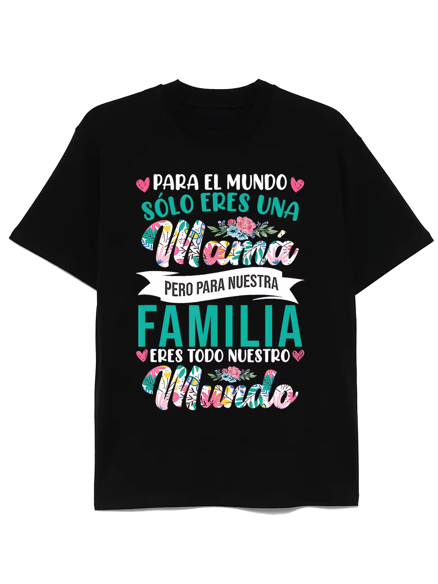 T-shirt graphique pour la fête des mères espagnole