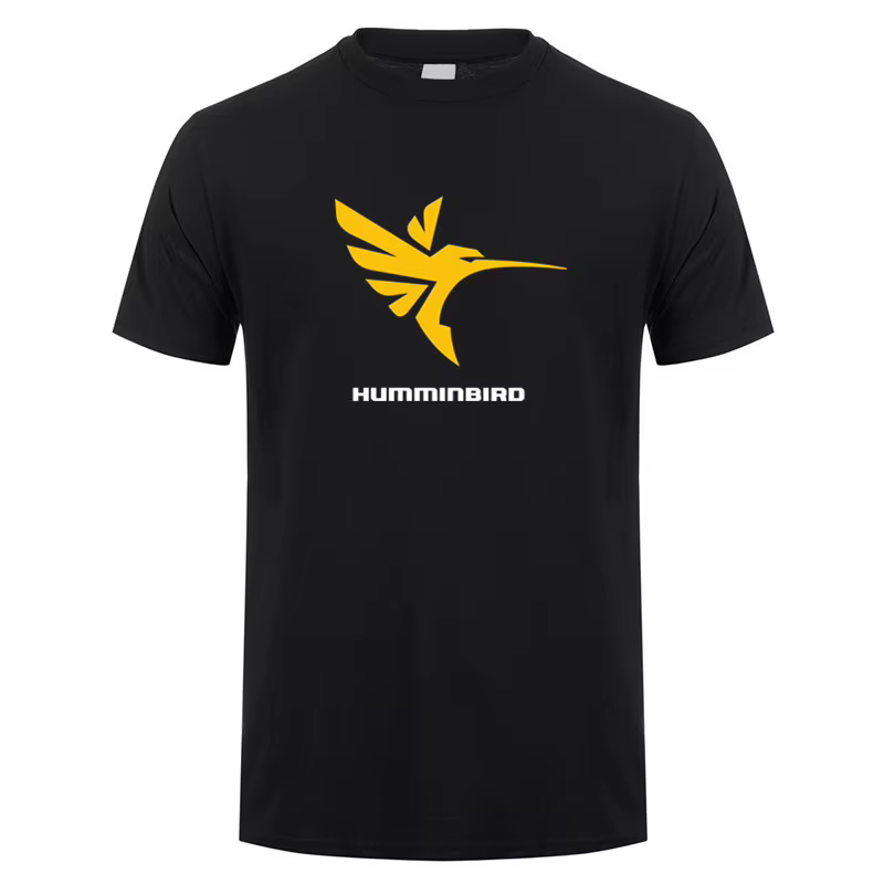 Humminbird t-shirt hommes femmes à manches courtes coton T-shirts été hommes dessus frais Streetwear LH-572