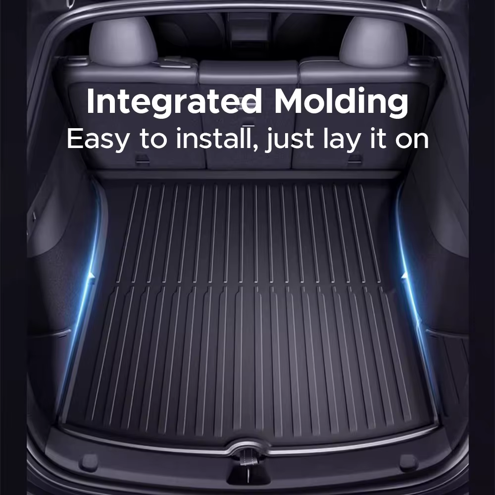 TEKSY Pour Tesla Nouveau Modèle Y 2026 2025 Juniper Tapis de coffre avant et arrière en TPE