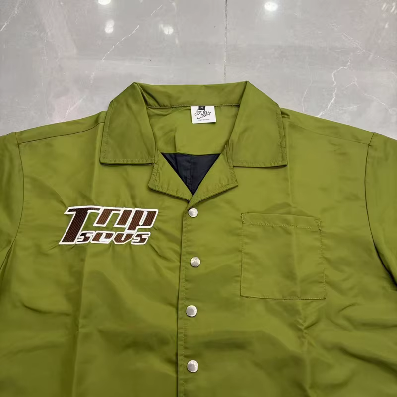 T-shirt Vert Triple Sevens avec empiècement noir