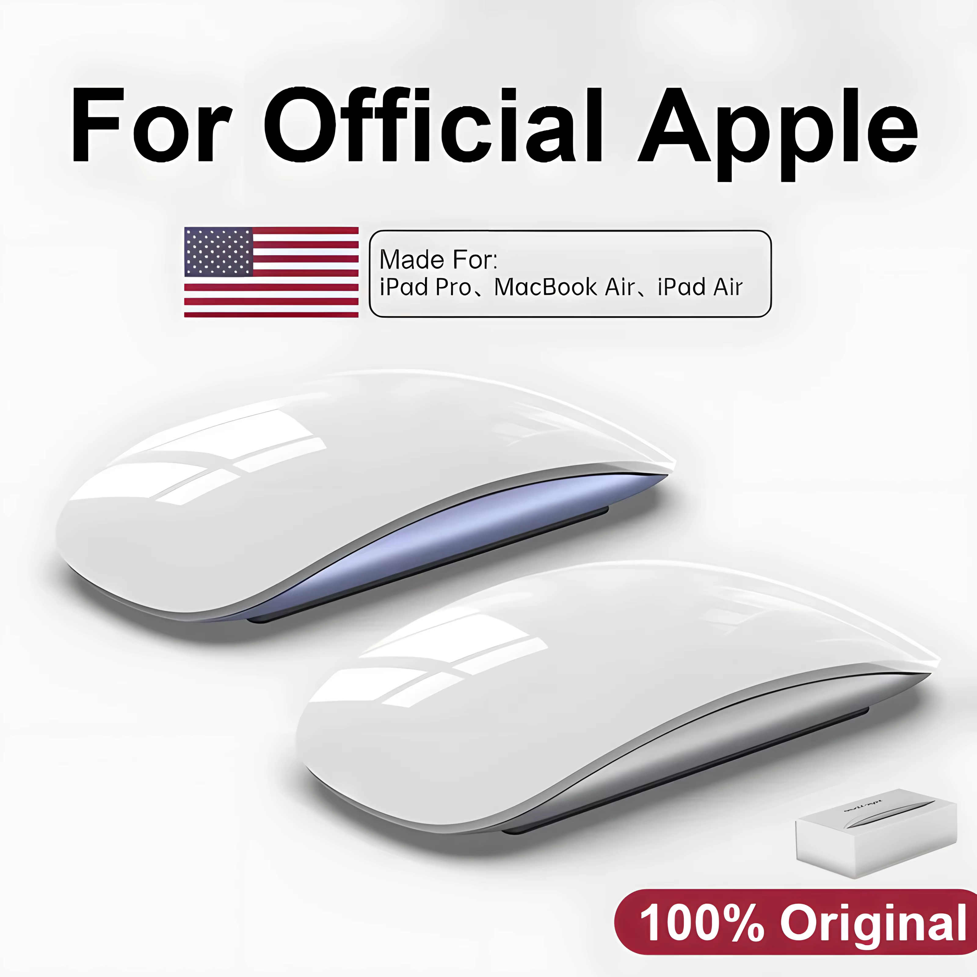 Original officiel pour APPLE Magic souris sans fil Bluetooth 5.0 pour Macbook Pro Air Mini ordinateur portable tablette PC iPad souris multi-touch