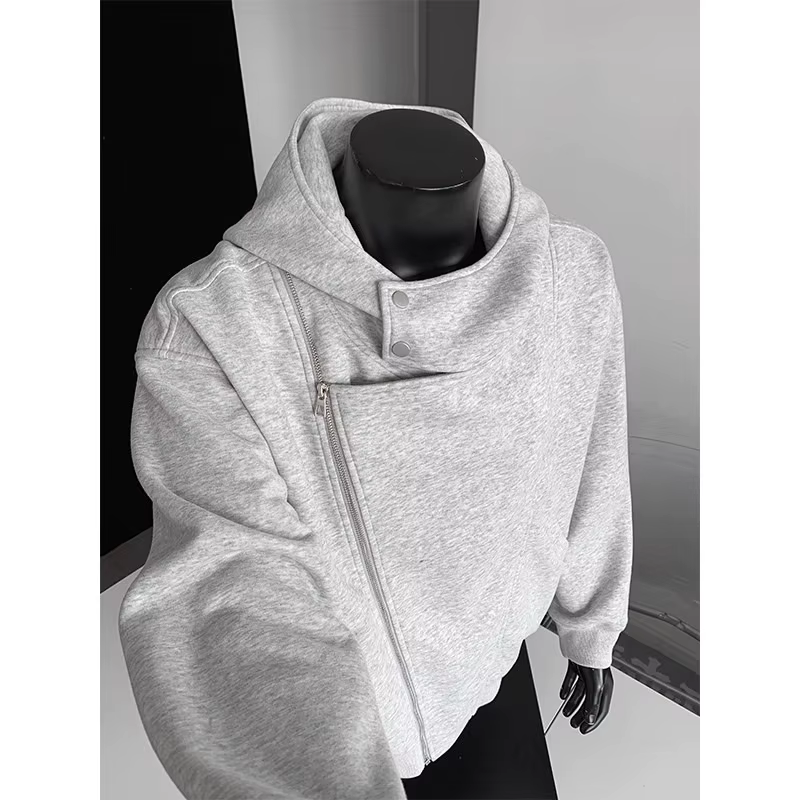 Sweat-shirt à capuche gris pour hommes et femmes