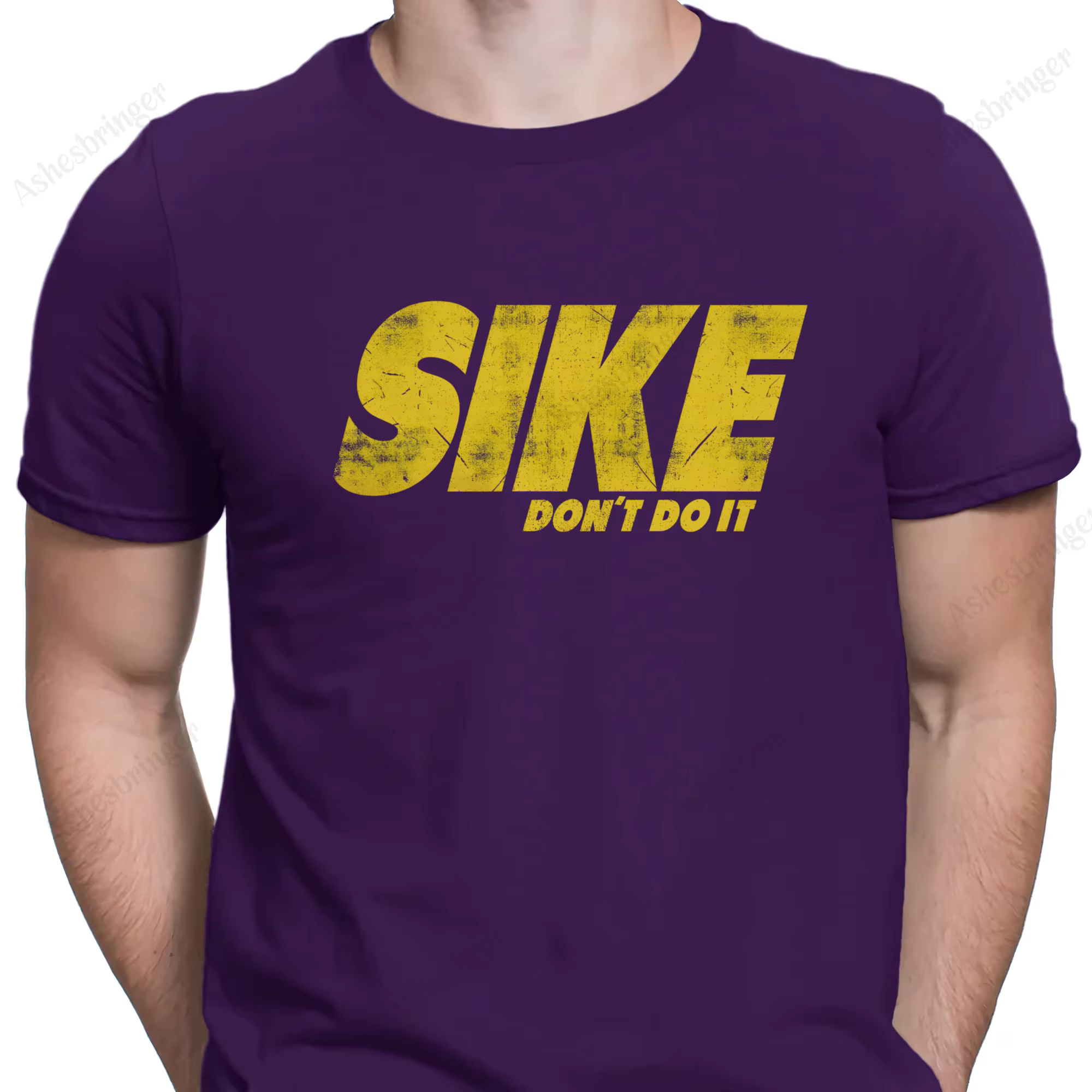 SIKE, DON'T DO IT T-Shirt DRÔLE Journal d'un enfant Wimpy PREMIUM COTON Tee Street Style décontracté pour hommes et femmes