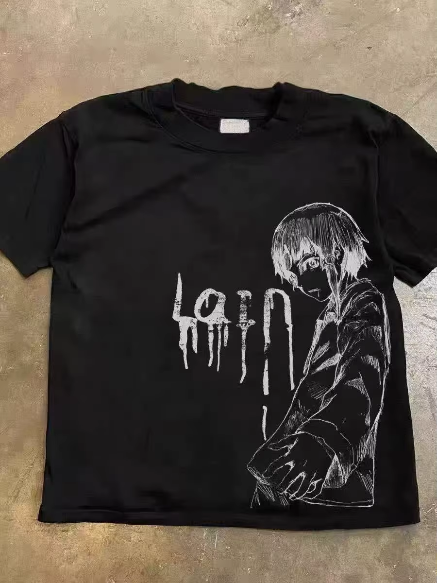 T-shirt imprimé tendance à manches courtes pour hommes et femmes