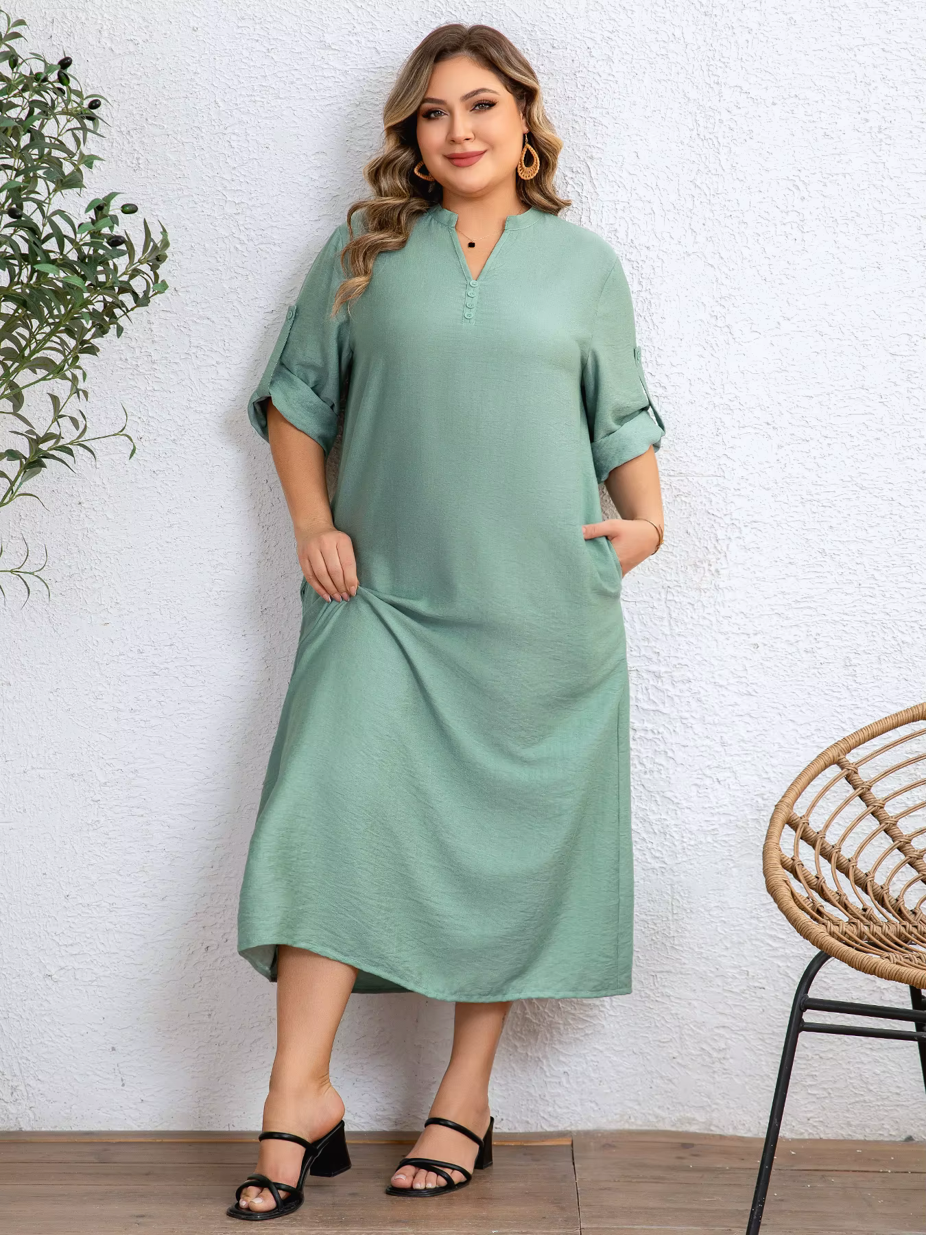 Robe ample pour femmes grandes tailles