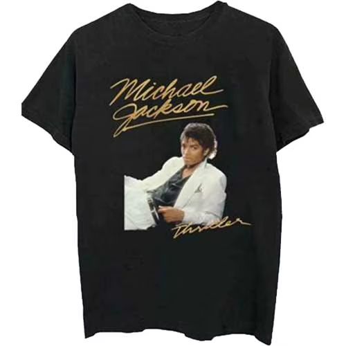 T-Shirt Thriller Pose Michael Jackson en coton pour hommes et femmes