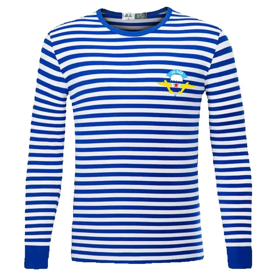 T-shirt rayé des troupes aéroportées du marin russe Telnyashka pour hommes