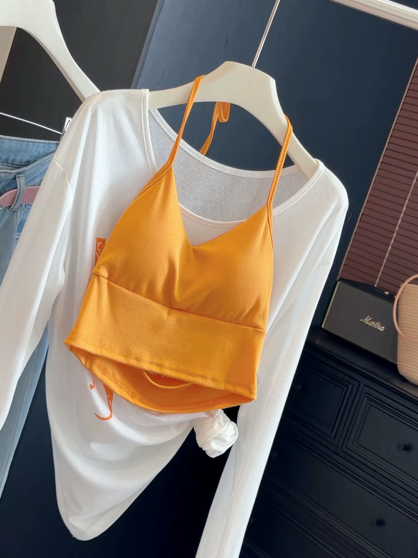 T-shirt blanc à manches longues anti-UV pour femme