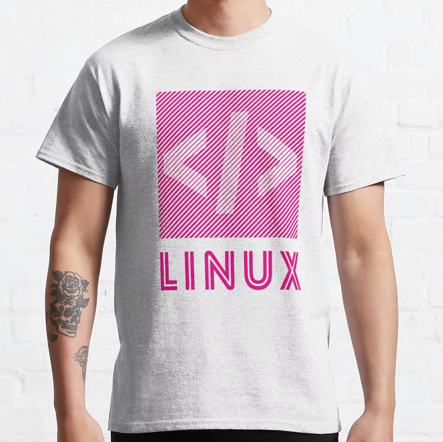 T-shirt Linux, humoristique, commande