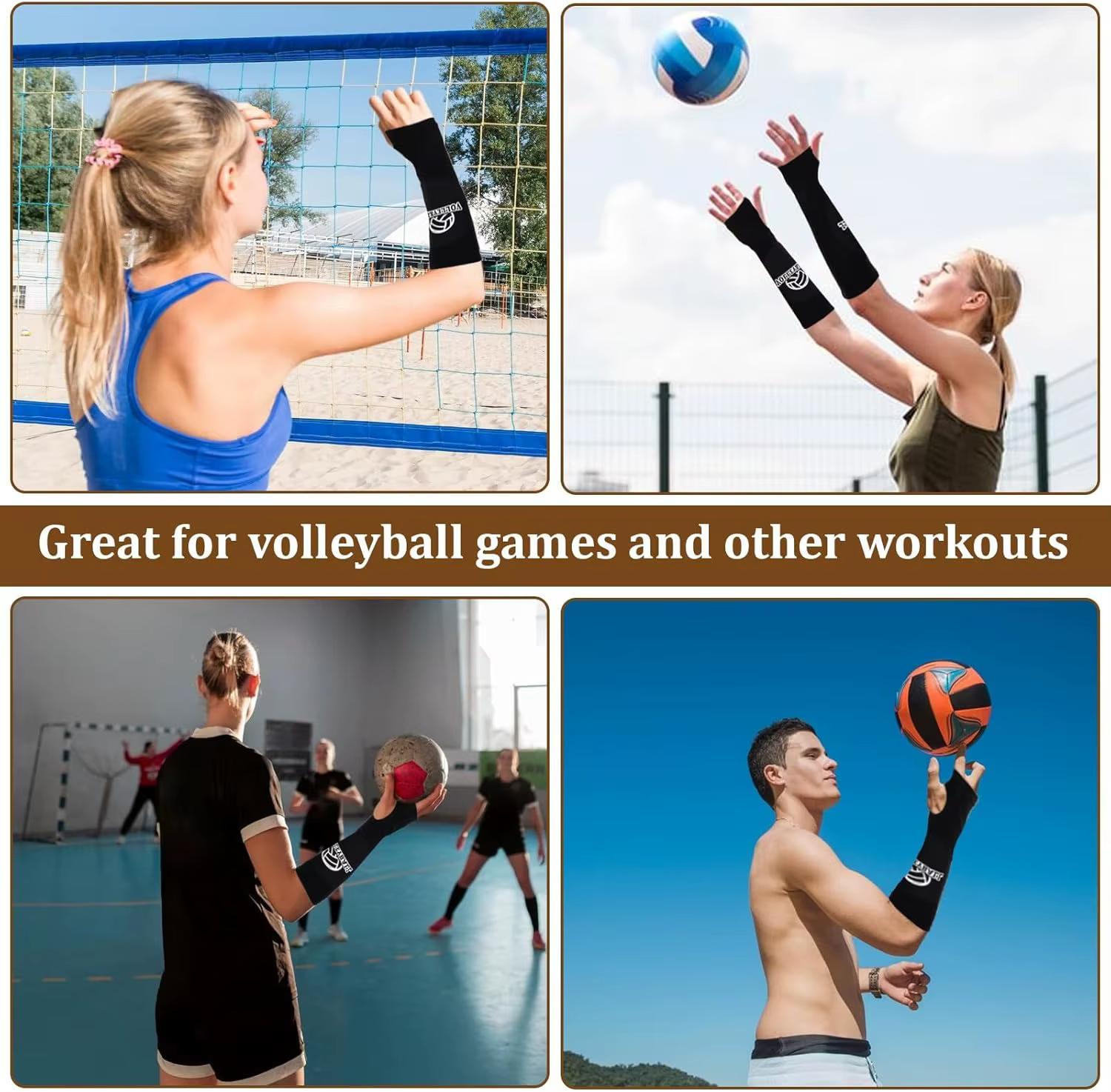 Manchons de passage rembourrés pour Fitness et volley-ball