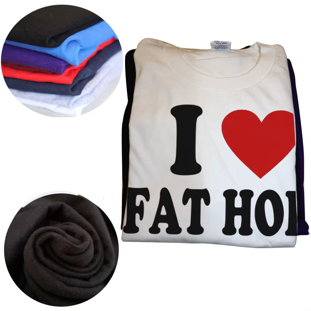 J'aime les gros houes t-shirt drôle adulte Humor blagues à manches courtes décontracté 100% coton unisexe doux T-shirts taille ue hommes vêtements