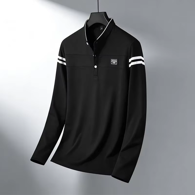 Polo essentiel à manches longues pour homme