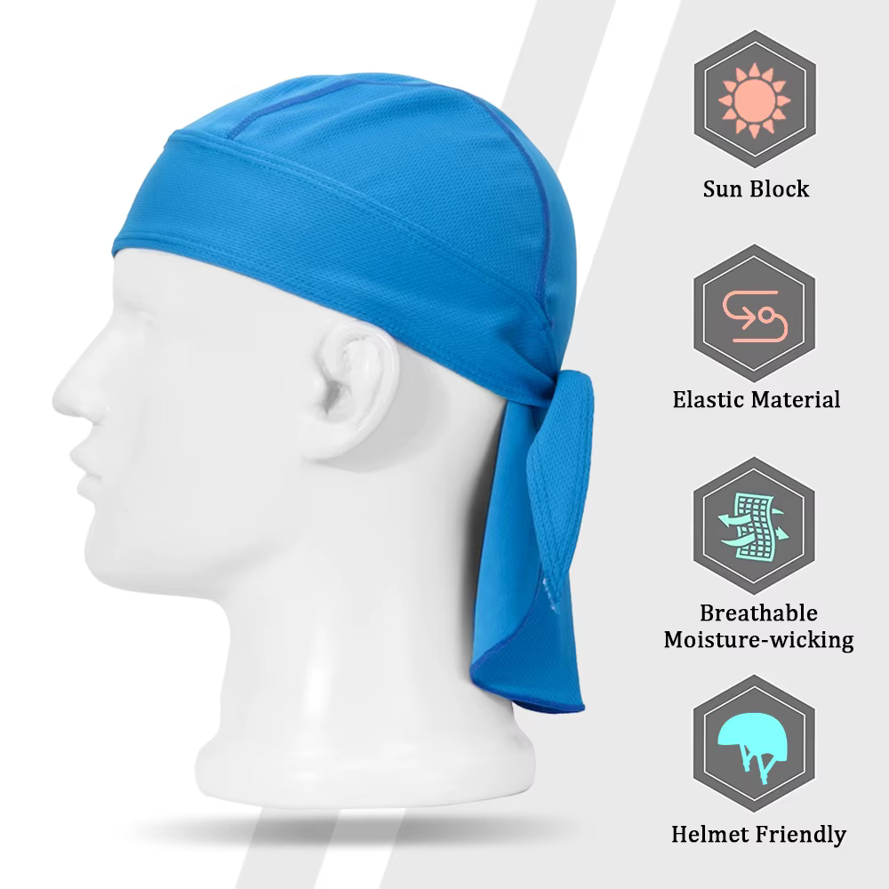Bandeau de vélo casquette anti-transpiration foulard de cyclisme chapeau de protection solaire à séchage rapide foulard pour cyclisme en plein air Sport Bandana