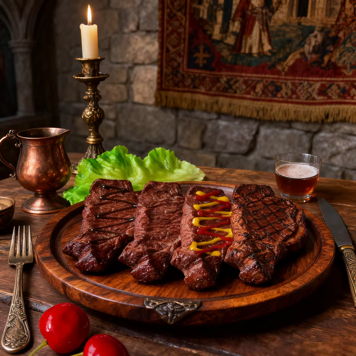 Modèle de faux steak réaliste-accessoire de viande artificielle pour la photographie alimentaire, affichage de restaurant, décoration de cuisine, décoration de fête barbecue