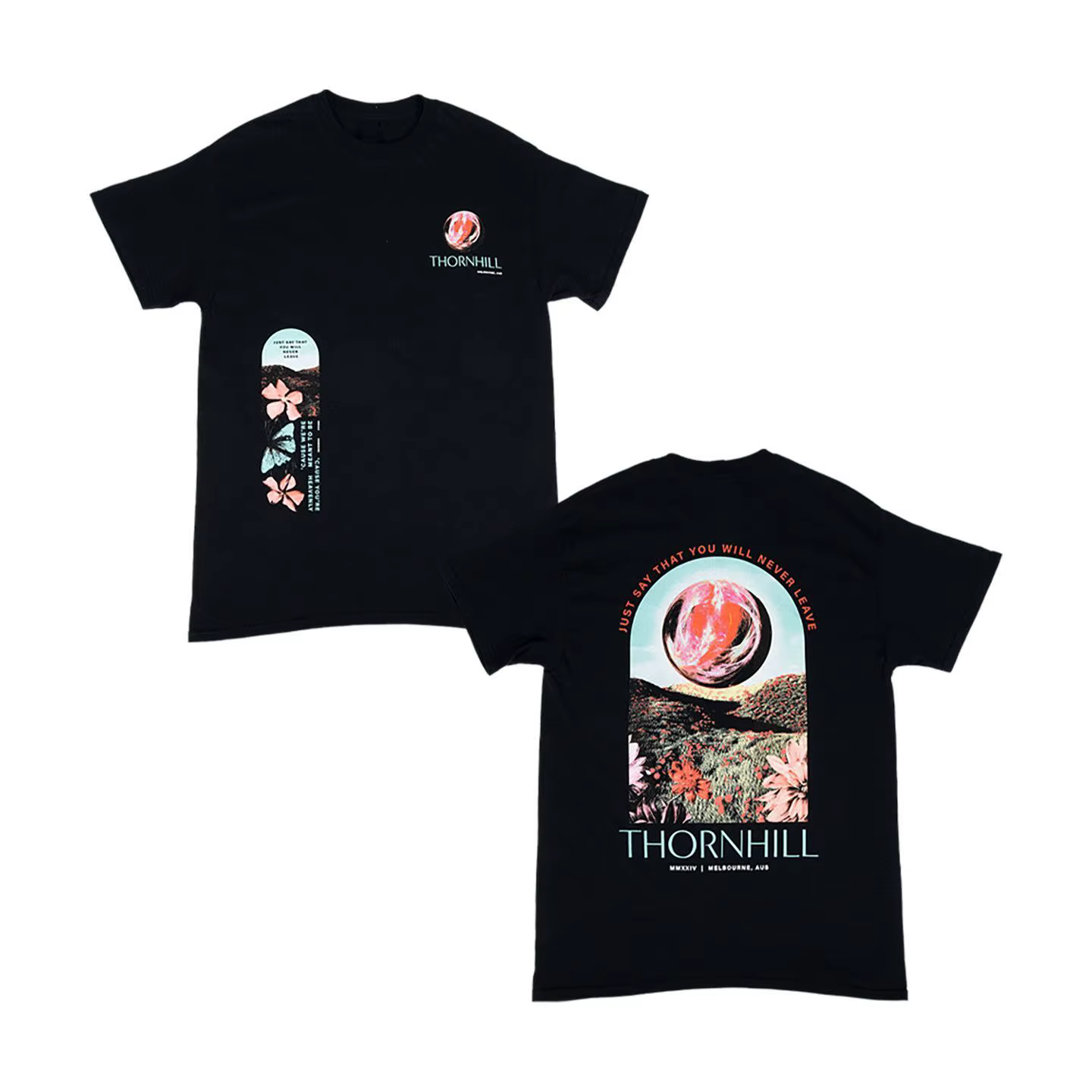 Thornhill Band Alternative Metal, Nuclear Rock, Punk, T-shirt américain ample à coupe droite en pur coton pour hommes à manches courtes