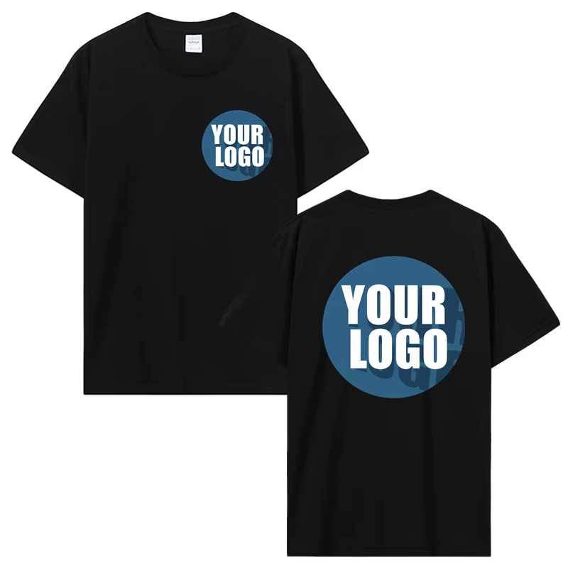 Personnalisez votre LOGO t-shirt Hip Hop Streetwear hommes coton T-shirts haut surdimensionné