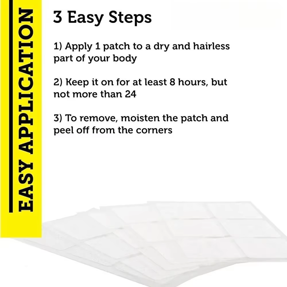 Patchs transdérmiques pour amélioration des fesses