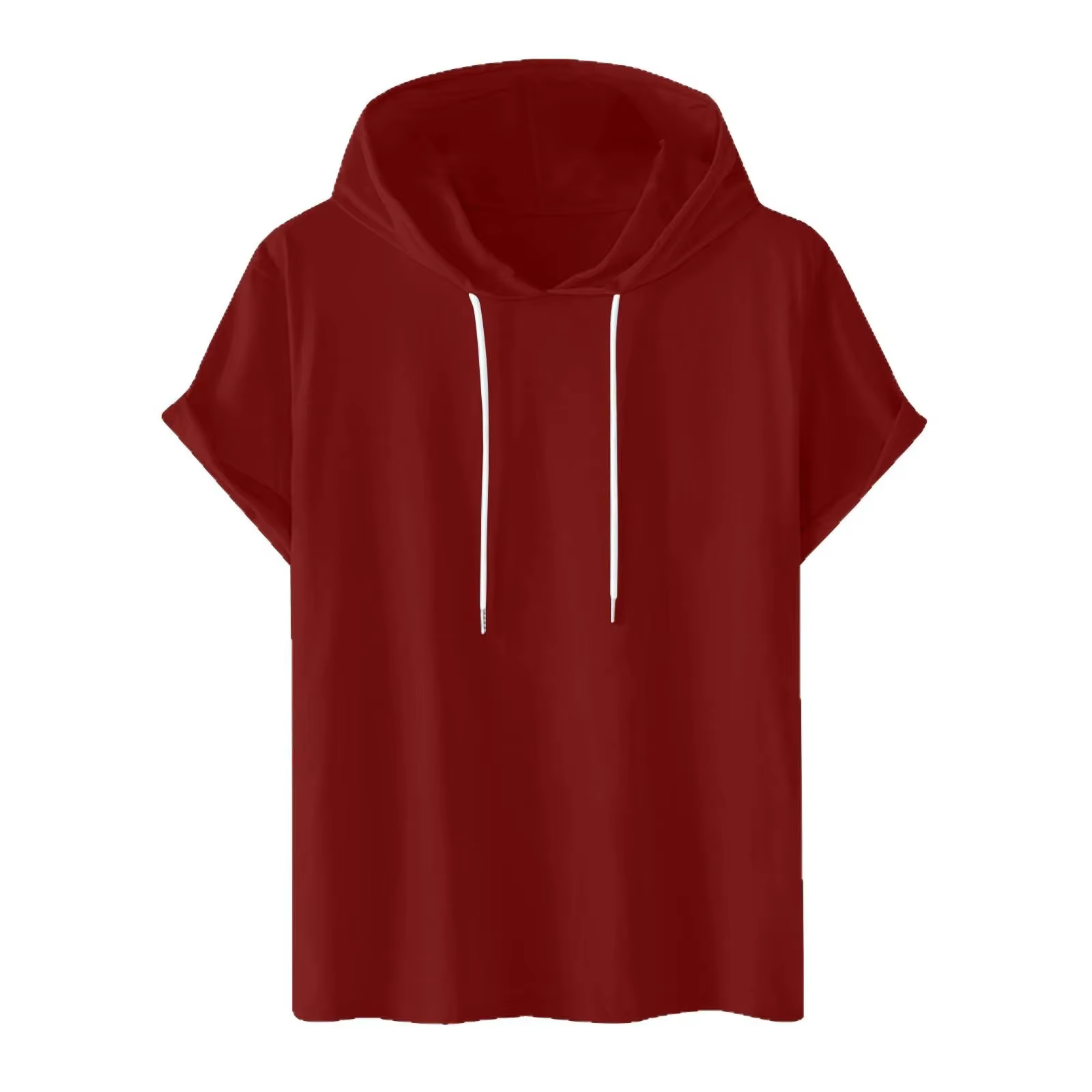 T-shirt à capuche d'été à manches courtes pour homme