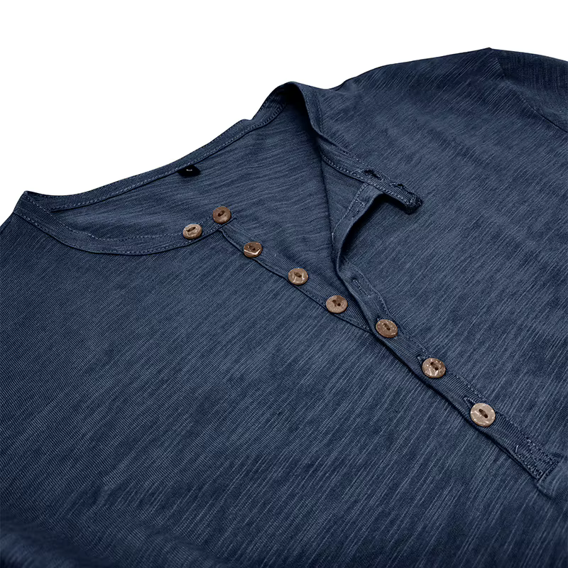 Henley – chemise à manches longues pour hommes