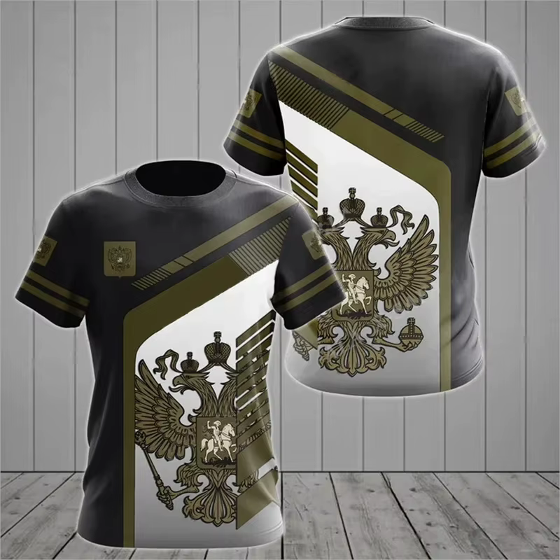 T-shirt décontracté pour homme Russie
