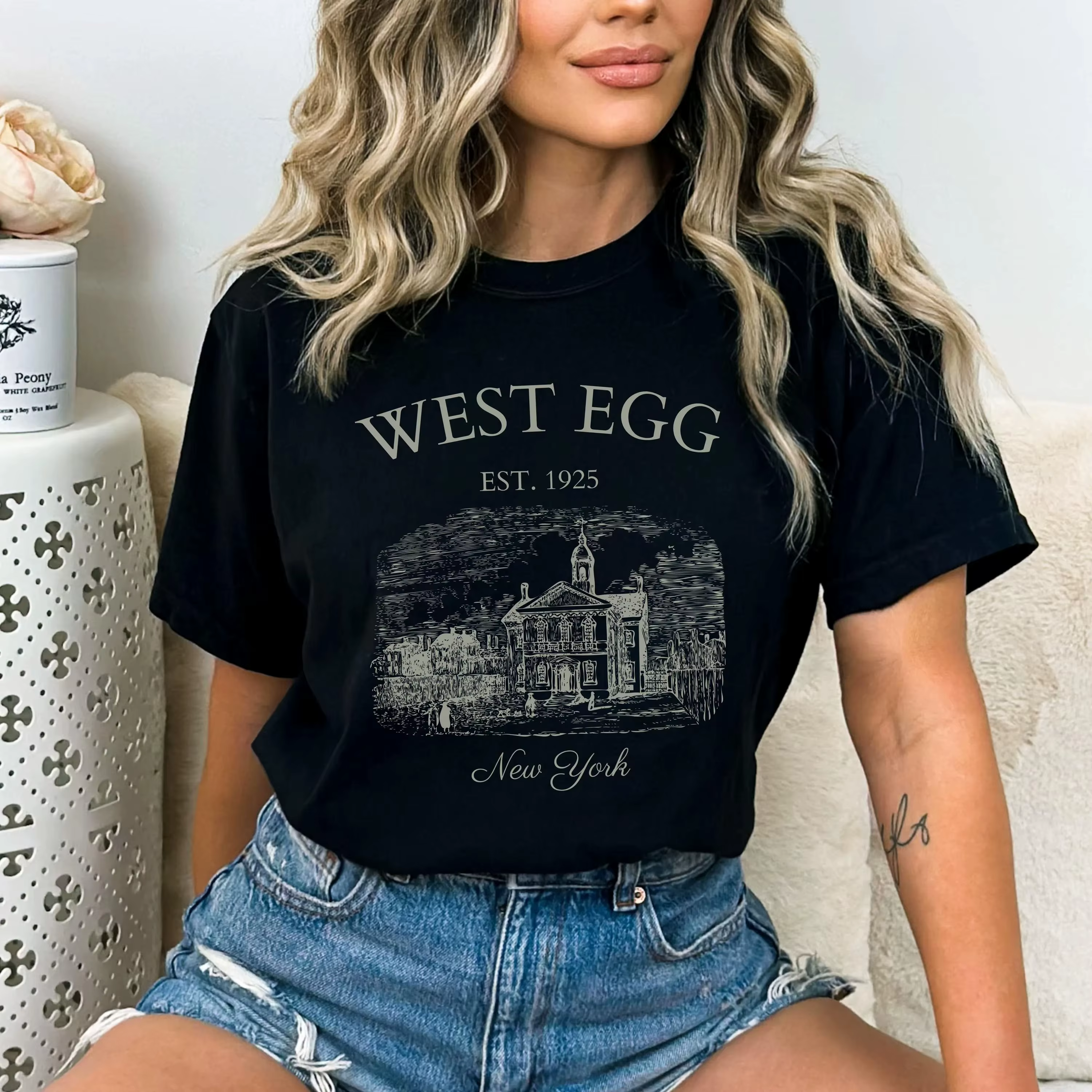 T-shirt d'été pour femme style Great Gatsby