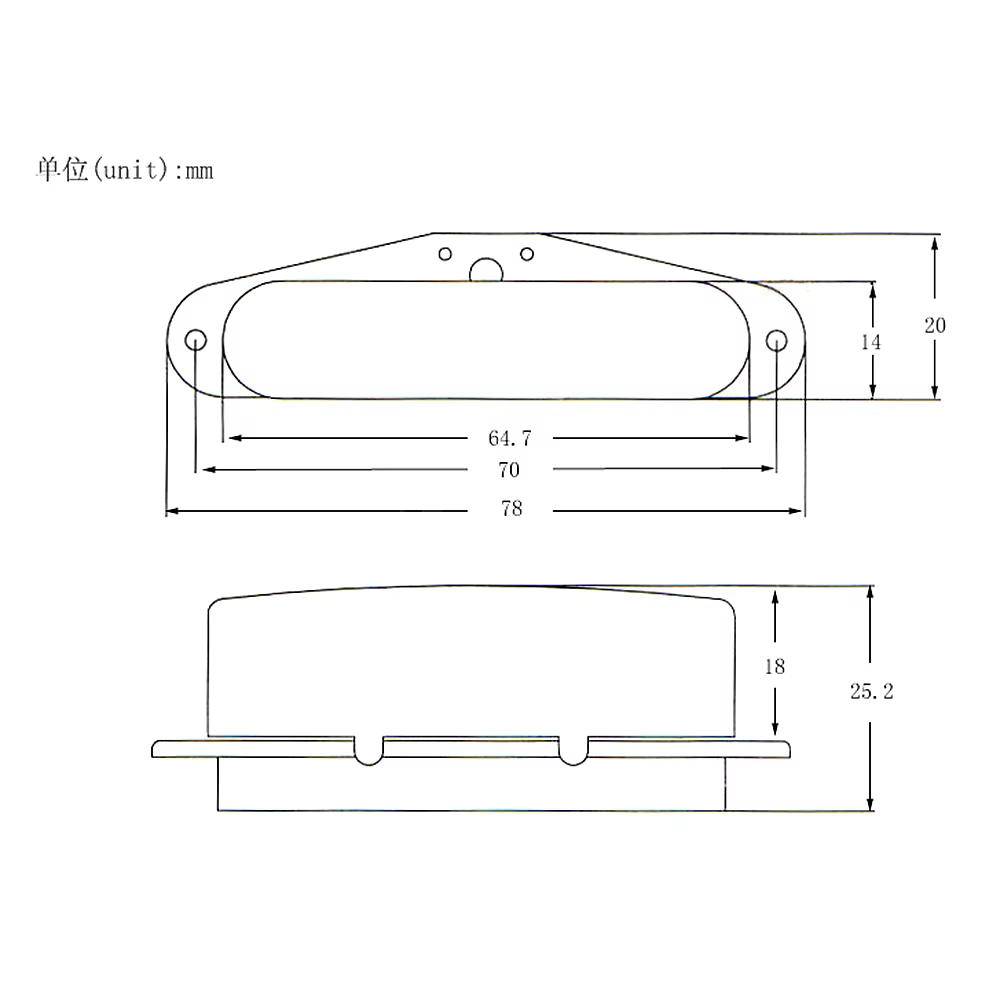 Micros de guitare TL, micro à col Tele à bobine unique avec couvercle, pièce adaptée aux micros Fender Telecaster